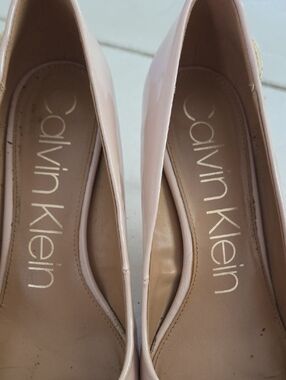 Calvin Klein Blush Patent Leather Pumps